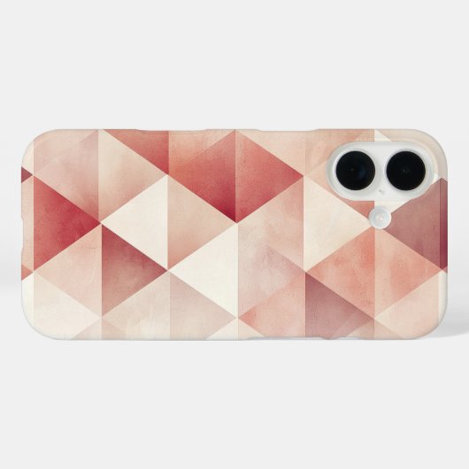 Blush Geometry Fade Case-Mate iPhone Hülle (Rückseite (Horizontal))
