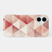 Blush Geometry Fade iPhone 16 Hülle (Rückseite (Horizontal))