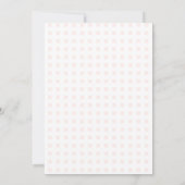 Blush Gingham & Wildblume Mason Jar Brautparty Einladung (Rückseite)