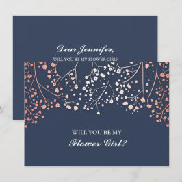 Blush Gipskraut Hochzeitsblume Einladung