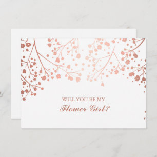 Blush Gipskraut Hochzeitsblume Einladung