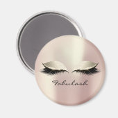 Blush Girly Makeup Lashes Magnet (Vorderseite/Rückseite)