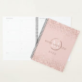 Blush Glitzer Boss Lady CEO Personalisiert 2023 Planer (Anzeige)