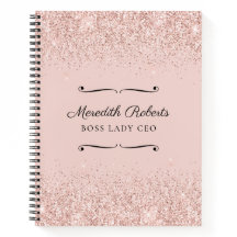 Blush Glitzer Boss Lady CEO Personalisiert