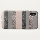 Blush Glitzer Glam Streifen #1 #gliny Case-Mate iPhone Hülle (Rückseite (Horizontal))