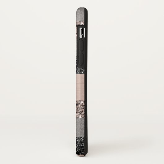 Blush Glitzer Glam Streifen #1 #gliny Case-Mate iPhone Hülle (Hinten/Links)
