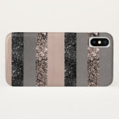 Blush Glitzer Glam Streifen #1 #gliny Case-Mate iPhone Hülle (Rückseite (Horizontal))