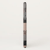 Blush Glitzer Glam Streifen #1 #gliny Case-Mate iPhone Hülle (Hinten/Links)