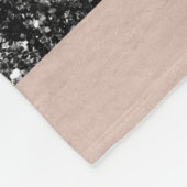 Blush Glitzer Glam Streifen #1 #gliny Fleecedecke (Ecke)