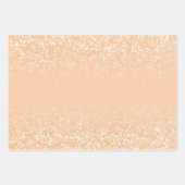 Blush Glitzer Gradient Color FFCBA1 Geschenkpapier Set (Vorderseite 2)