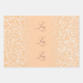 Blush Glitzer Gradient Color FFCBA1 Geschenkpapier Set (Vorderseite)