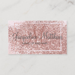 Blush Glitzer Makeup Artist Terminkarte