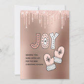 Blush Glitzer Rose Gold Metal Weihnachten 2020 Fre (Vorderseite)