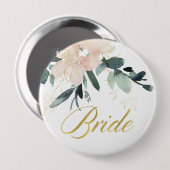 BLUSH GOLD BLLORAL BUNCH WATERCOLOR BRITE BUTTON (Vorne & Hinten)