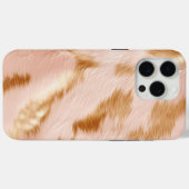 Blush Gold Cowgirl Cowhide Case-Mate iPhone Hülle (Rückseite (Horizontal))
