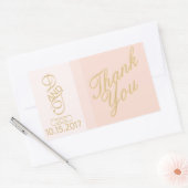 Blush Gold Danke Stickers (Umschlag)
