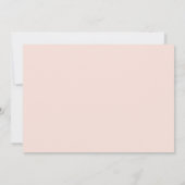 Blush & Gold Dazzling bei beiden Eltern Hochzeit Einladung (Rückseite)