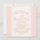 Blush Gold Einladung (Rückseite)