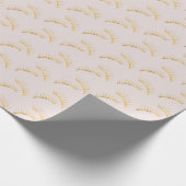 Blush Gold Eyelashes Geschenkpapier (Ecke)