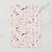 Blush Gold Floral Krishna Indian Wedding Haldi Begleitkarte (Rückseite)