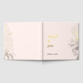 Blush Gold Foil Personalized Wedding Gästebuch (Voll)