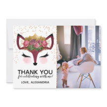 Blush & Gold Fox Princess Vielen Dank