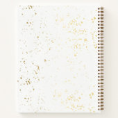 Blush & Gold Glitterie Bäckerei Backhilfsmittel Notizblock (Rückseite)