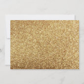 Blush Gold Glitzer Bridal Dusche Einladung (Rückseite)