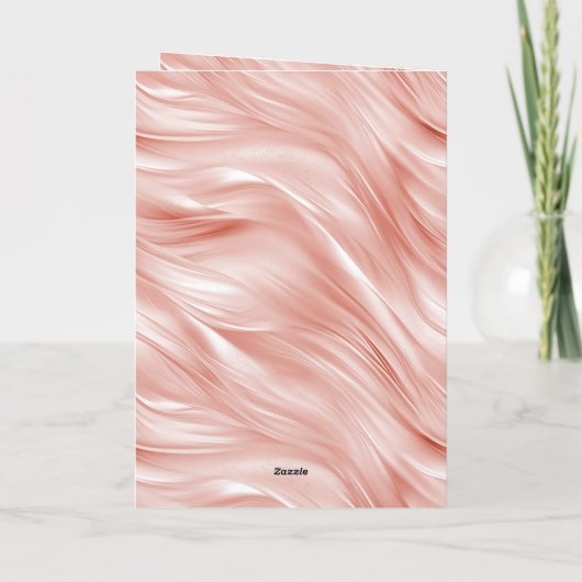 Blush Gold Glitzern Eyelashes Karte (Rückseite)