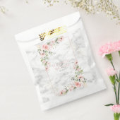 Blush Gold Greenery Dusty Pink Bloral Wedding Geschenktütchen (Versiegelt)