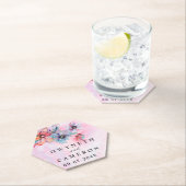 Blush Gold Greenery Succulent Dusty Blue Wedding N Untersetzer (Vor Ort)