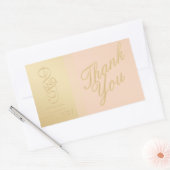 Blush Gold Heart Danke Stickers (Umschlag)