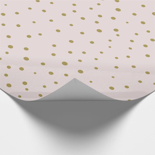 Blush & Gold Joy Script | Urlaubspapier Geschenkpapier (Ecke)