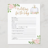 Blush Gold Little Kürbis Blumenbaby Vorhersagen (Vorderseite)