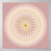 Blush Gold Mandala Poster (Vorne)