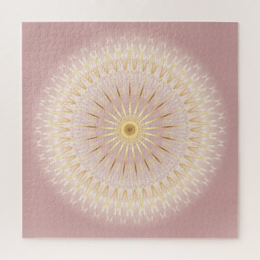 Blush Gold Mandala Puzzle (Vertikal)