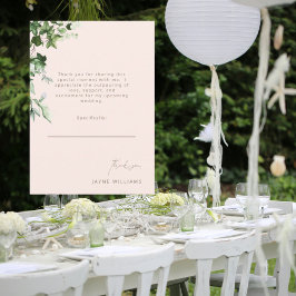 Blush & Gold Message Ivy Brautparty Vielen Dank Einladung