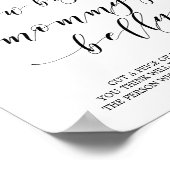 Blush & Gold Mommy's Bengy Baby Shower Poster (Ecke)