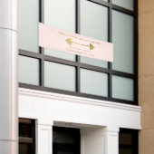 Blush & Gold Personal Trainer Banner (Äußeres Gebäude)