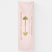 Blush & Gold Personal Trainer Banner (Vertikal)