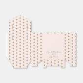 Blush & Gold Princess Baby Dusche Geschenkschachtel (Ungefaltet)