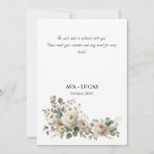 Blush & Gold Romantische Save the Date (Rückseite)