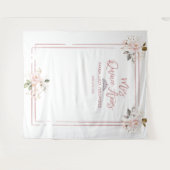 Blush Gold Rose Gold MIS QUINCE AÑOS Wandteppich (Vorderseite (Horizontal))