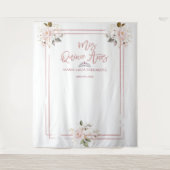 Blush Gold Rose Gold MIS QUINCE AÑOS Wandteppich (Vorderseite)