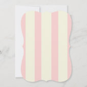 Blush Gold Royal Princess Babydusche Einladung (Rückseite)