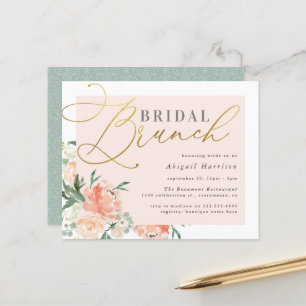 Blush & Gold Script Blumenbridal Brunch
