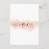 Blush Gold Sparkle Romantic Wedding Details Begleitkarte (Rückseite)