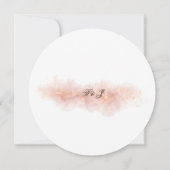Blush Gold Sparkle Romantic Wedding Elegance Einladung (Rückseite)