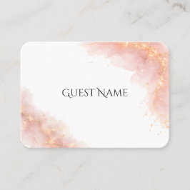 Blush Gold Sparkle Romantic Wedding Elegance Platzkarte