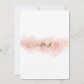 Blush Gold Sparkle Romantic Wedding Elegance Save The Date (Rückseite)